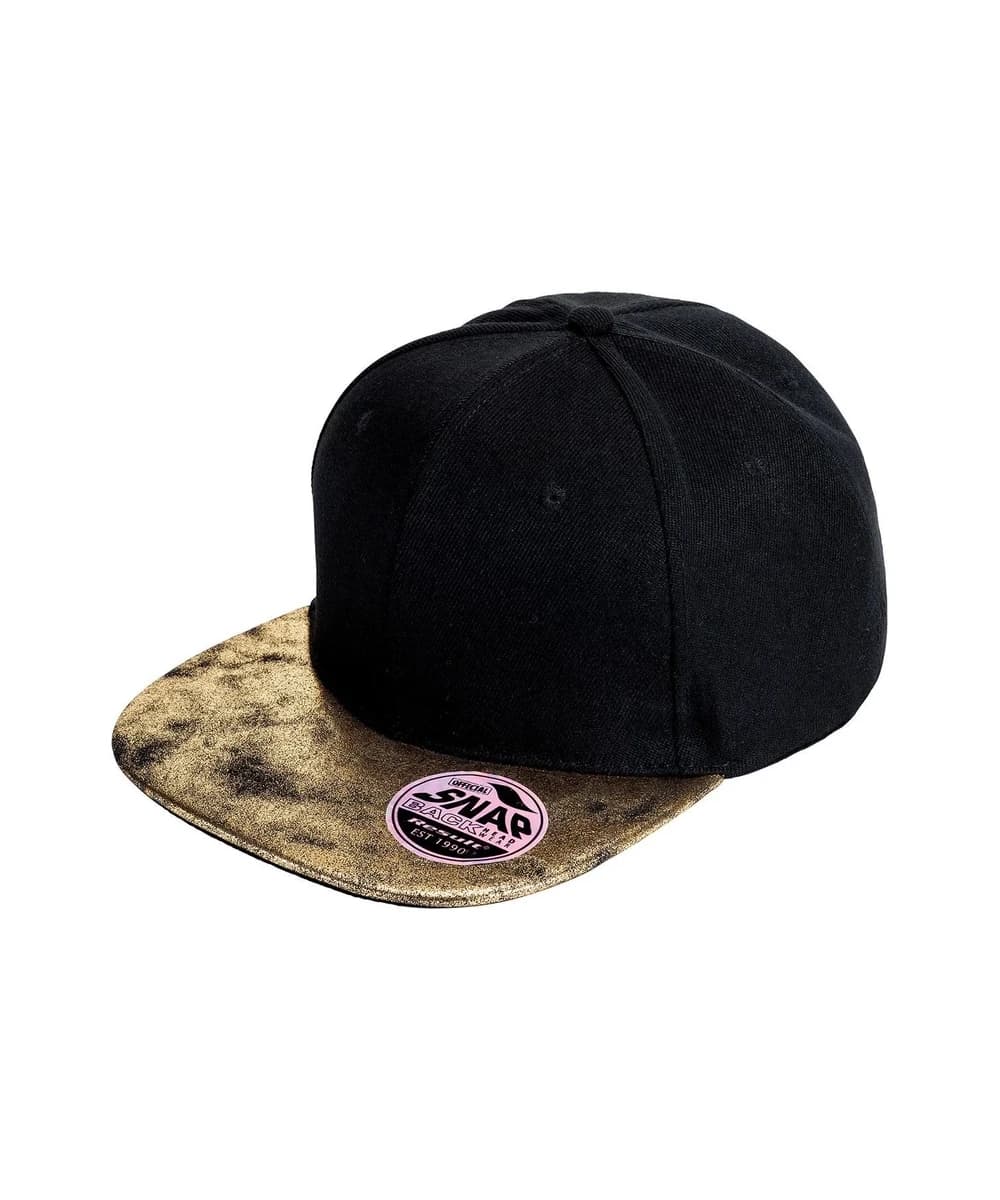 Bronx Glitter Flat Peak Snapback Cap