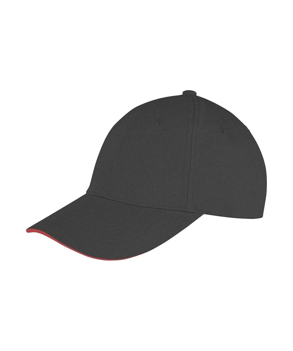 Memphis Brushed Cotton Low-Profile Sandwich Peak Cap