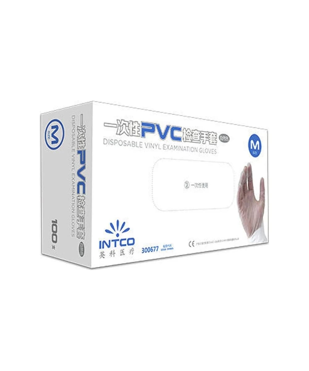Medical Vinyl Examination Gloves Clear (pack Of 100)