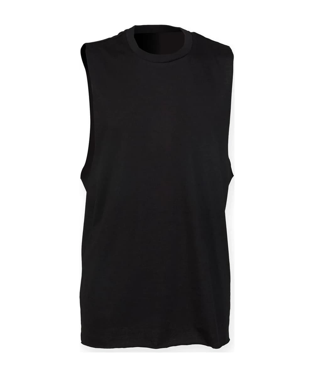 High Neck Slash Armhole Vest
