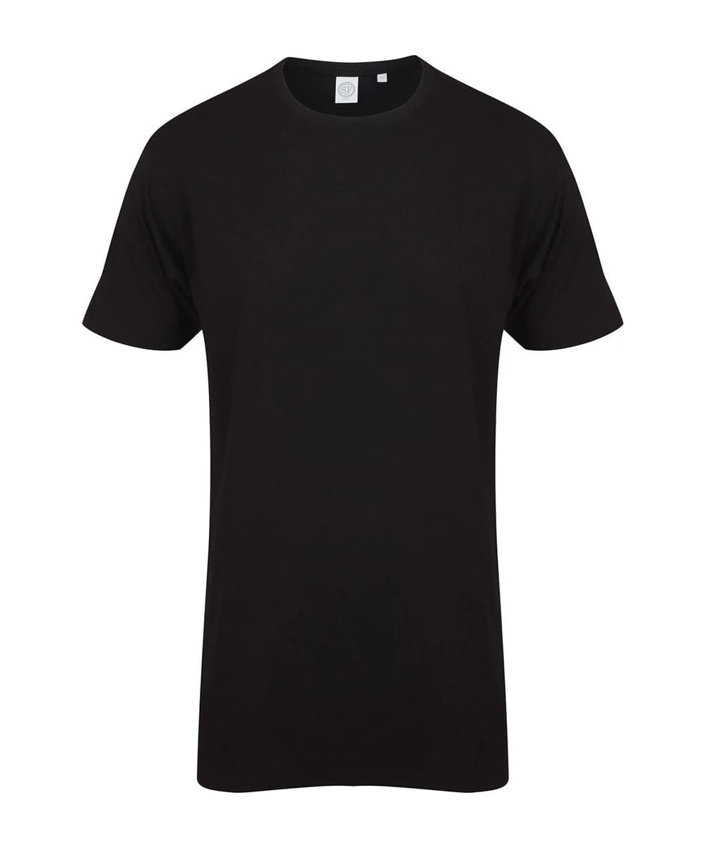 Longline T-Shirt With Dipped Hem