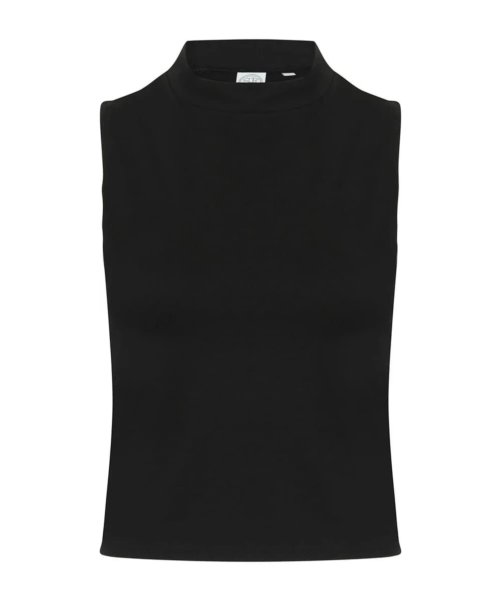 Women's High Neck Crop Vest