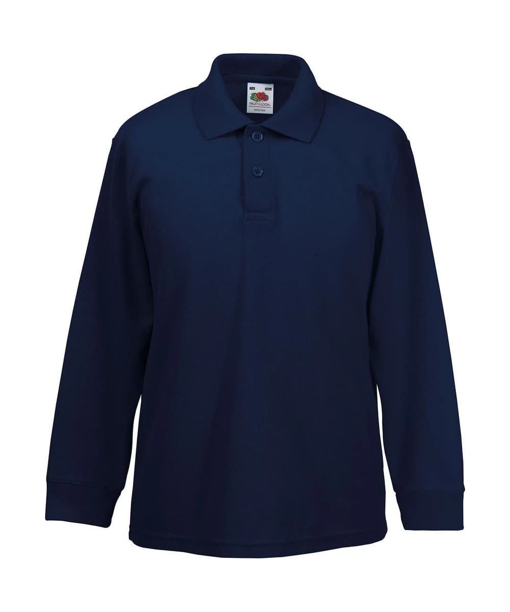 Kids Long Sleeve 65/35 Polo
