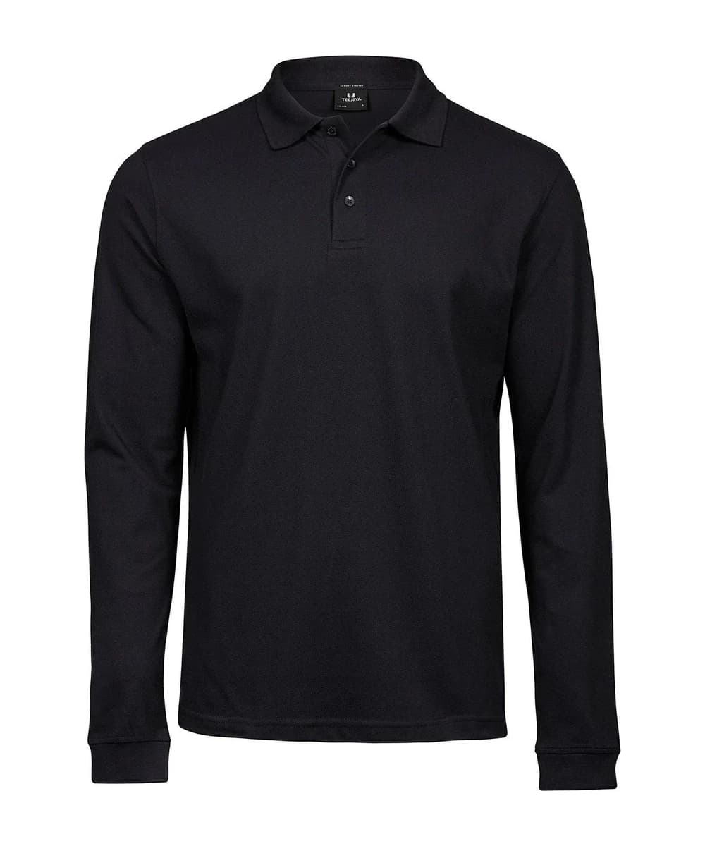 Luxury Stretch Long Sleeve Polo