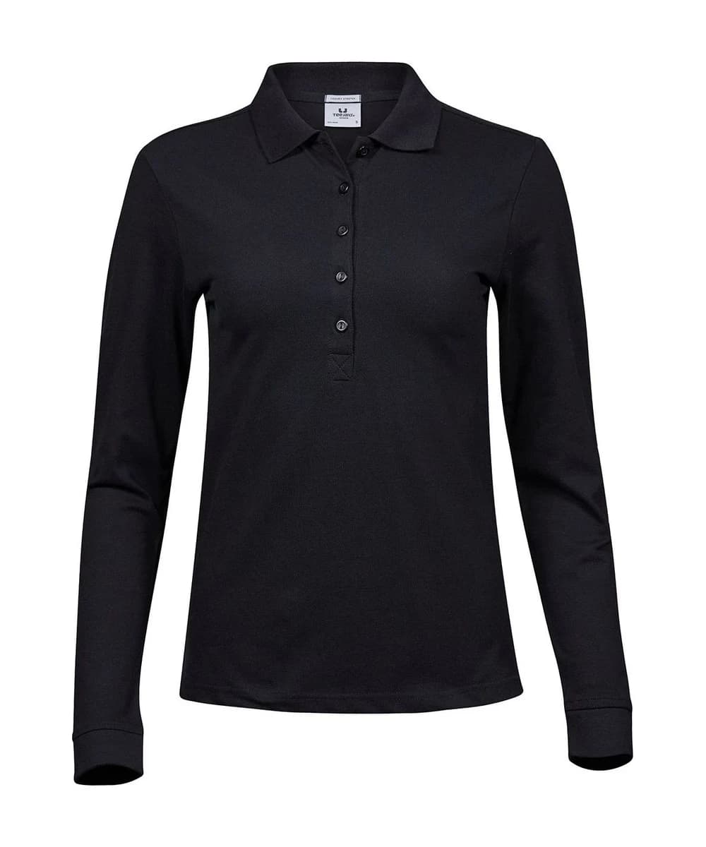 Women’s Luxury Stretch Long Sleeve Polo