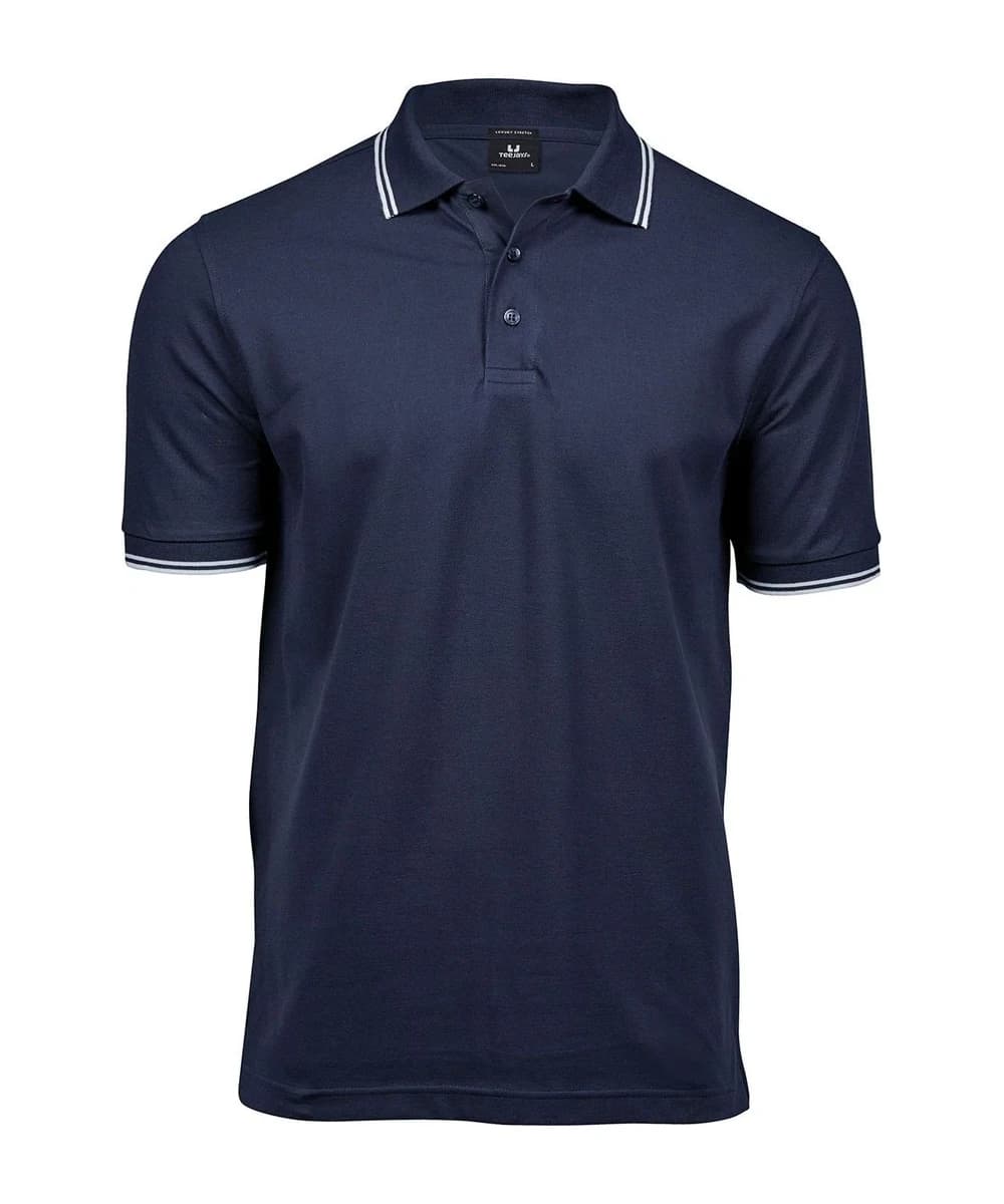 Luxury Stripe Stretch Polo