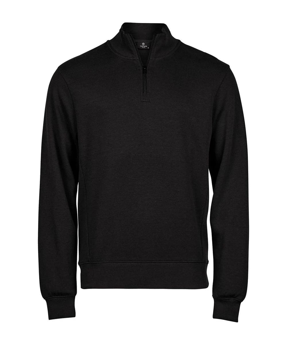 Ribbed Interlock Half-Zip