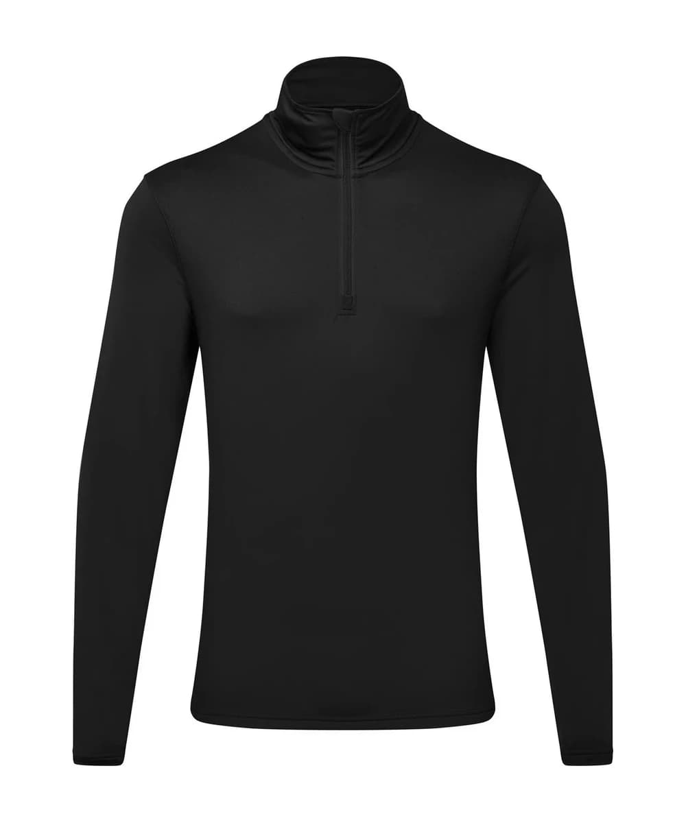 Tridri Recycled Long Sleeve Brushed Back ¼ Zip Top