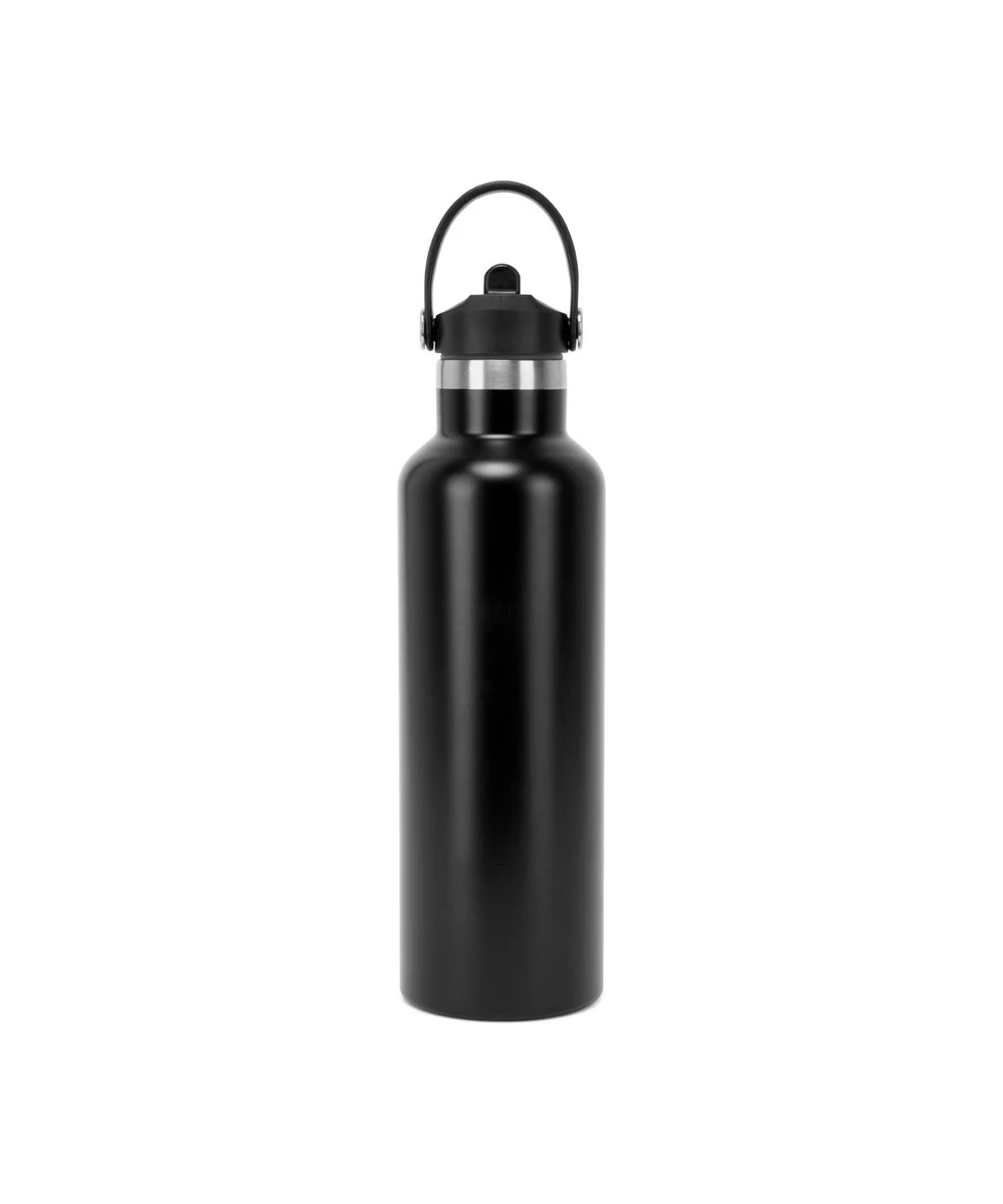 Tridri Vacuum Sports Water Bottle With Flip-Up Straw