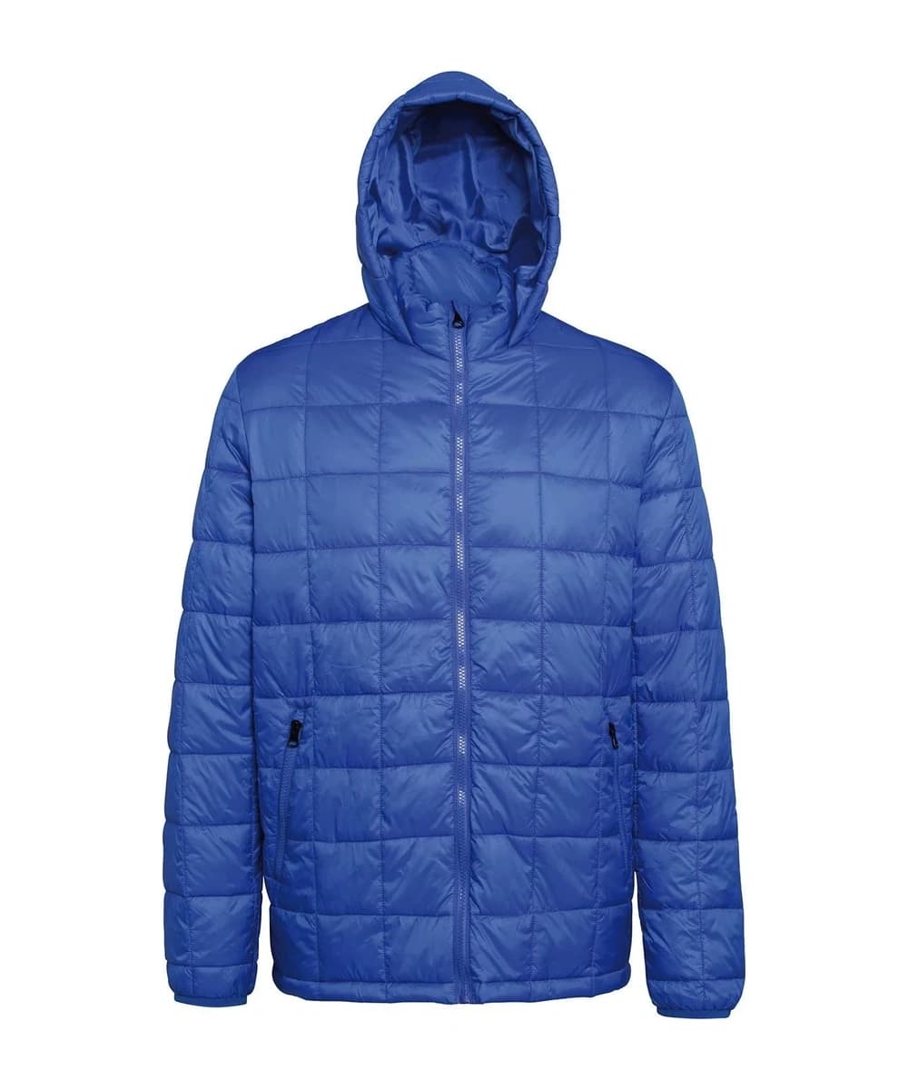 Box Quilt Hooded Jacket