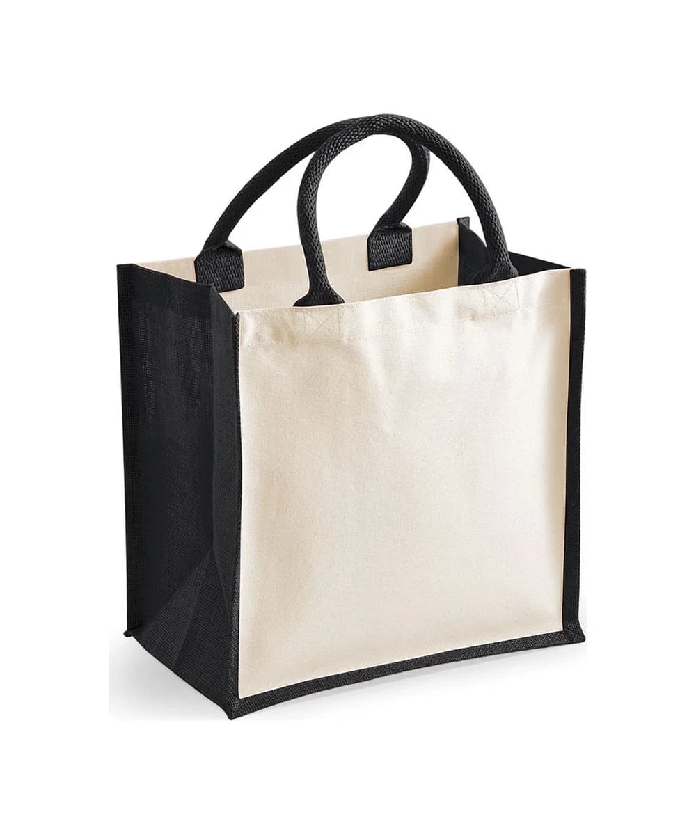 Printers Midi Jute Tote