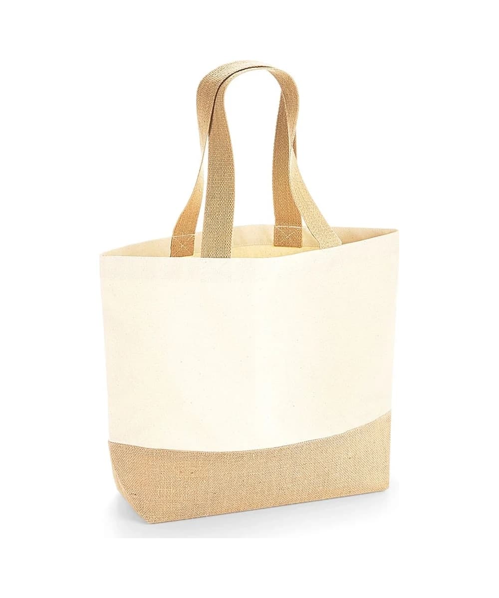 Jute Base Canvas Tote