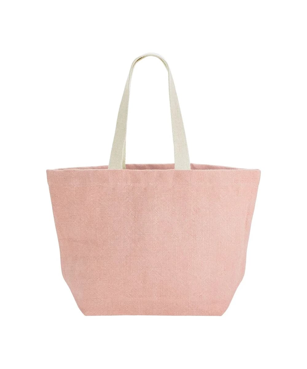 Soft Washed Jute Beach Bag