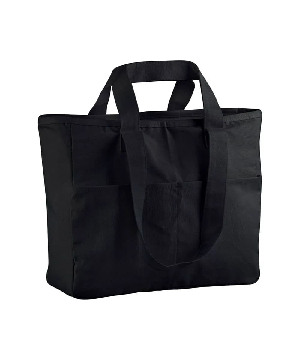Double-Handle Cargo Pocket Tote