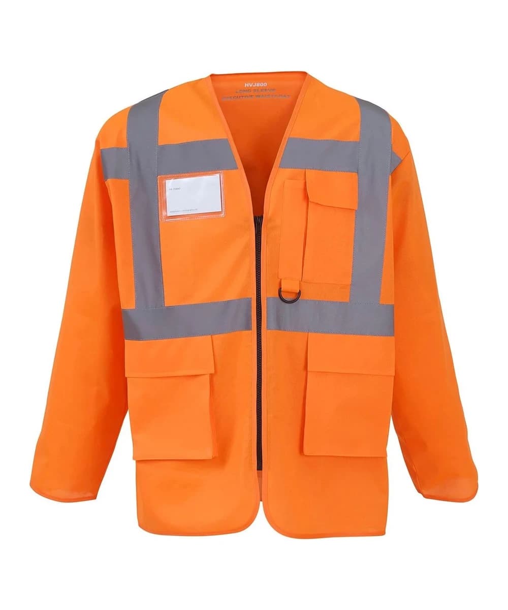 Hi-Vis Executive Long Sleeve Waistcoat