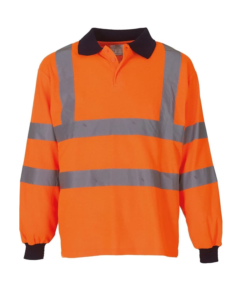 Hi-Vis Long Sleeve Polo