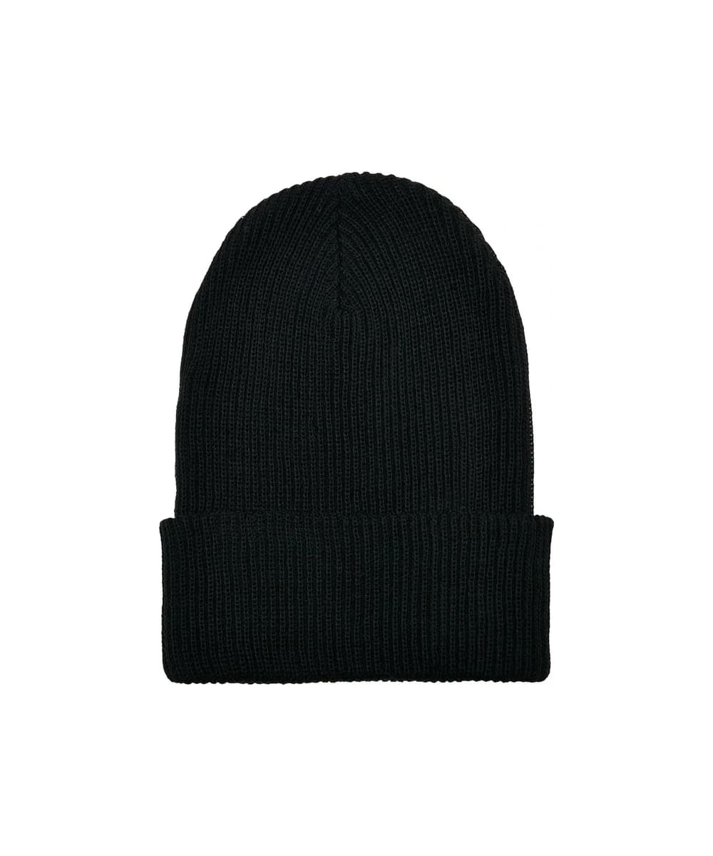 Recycled Yarn Ribbed Knit Beanie
