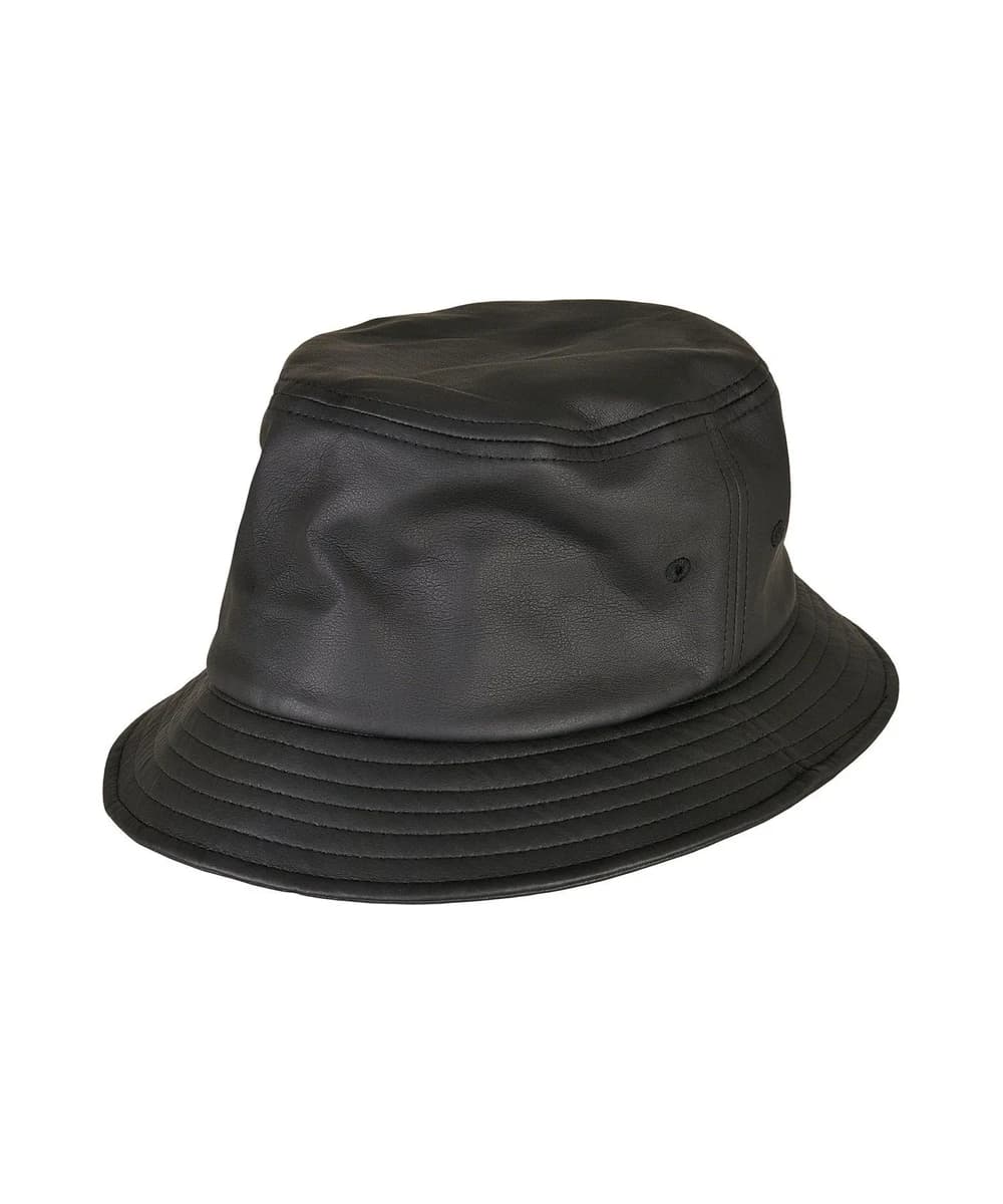 Imitation Leather Bucket Hat