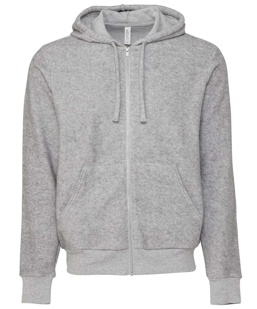 Unisex Sueded Fleece Full-Zip Hoodie