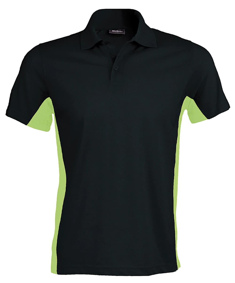 Flags Short Sleeve Bi-Colour Polo Shirt