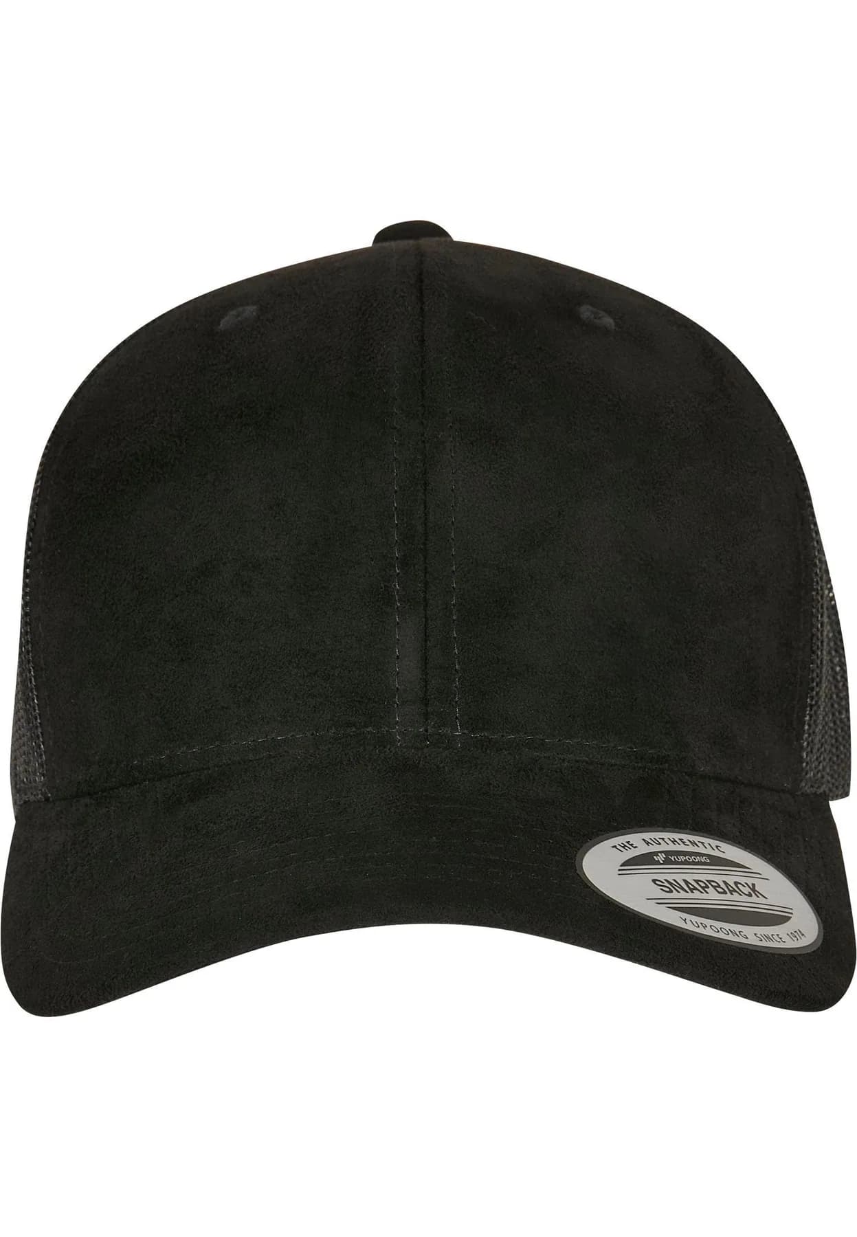Imitation Suede Leather Trucker Cap