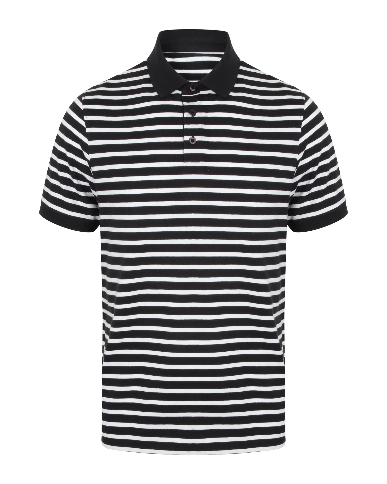 Striped Jersey Polo Shirt