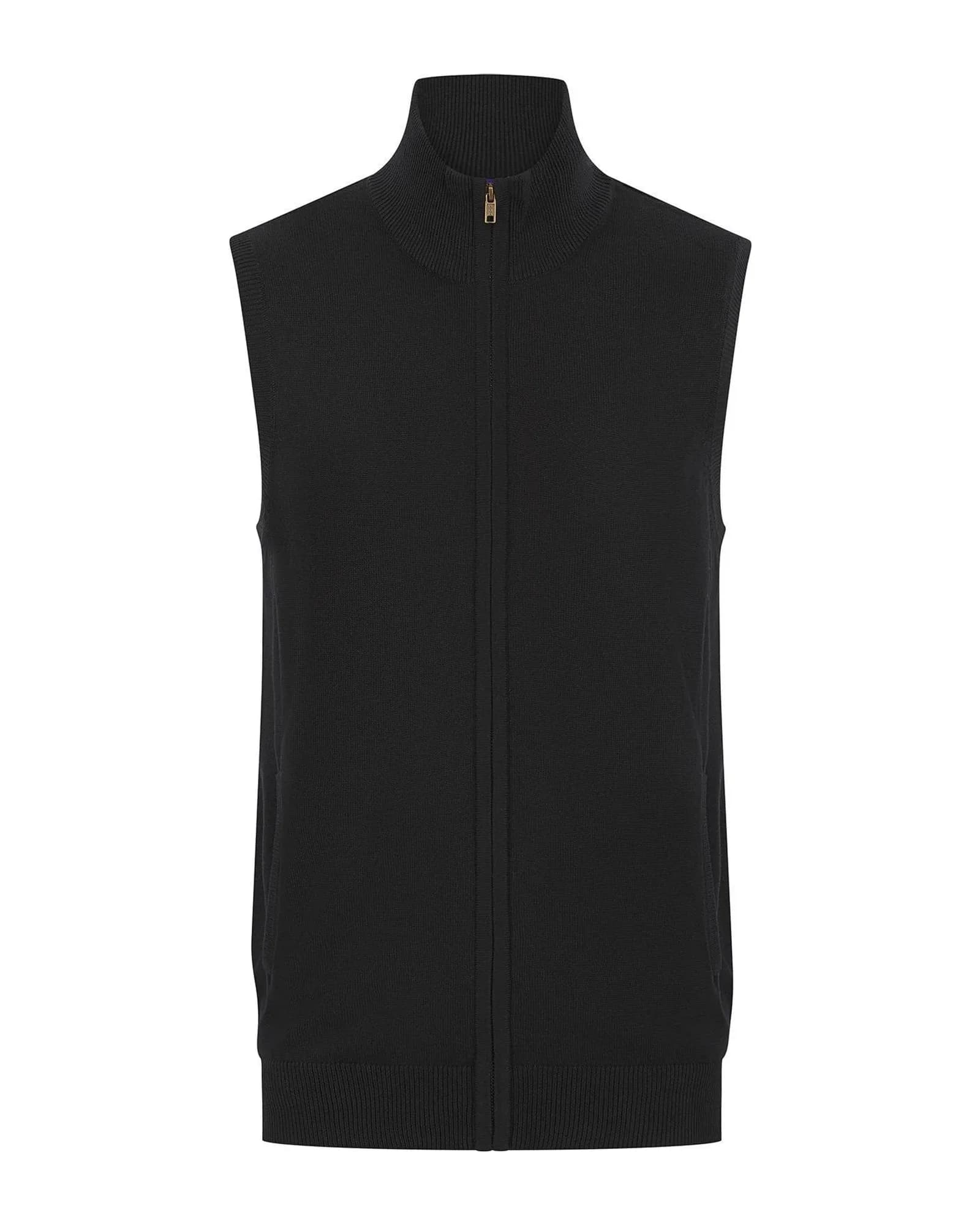 Sleeveless Zip-Through Jumper