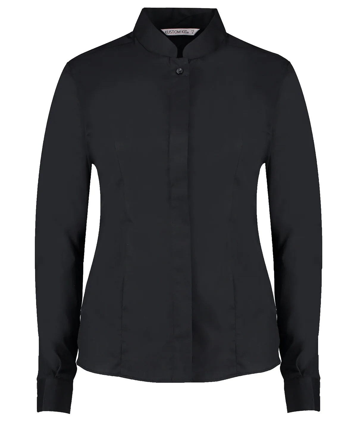 Women's Mandarin Collar Shirt Long-Sleeved (tailored Fit)