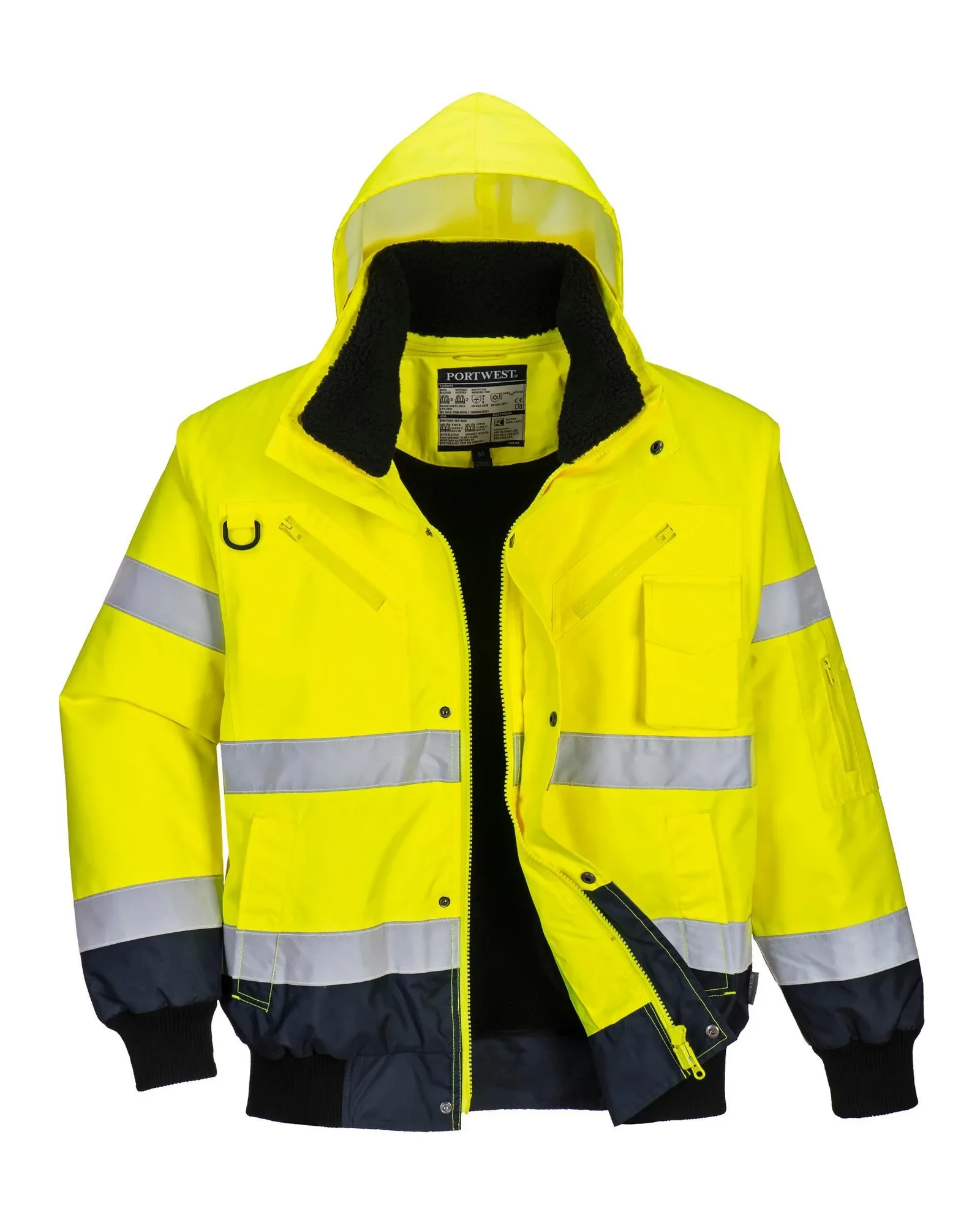 Hi-Vis Contrast Bomber Jacket