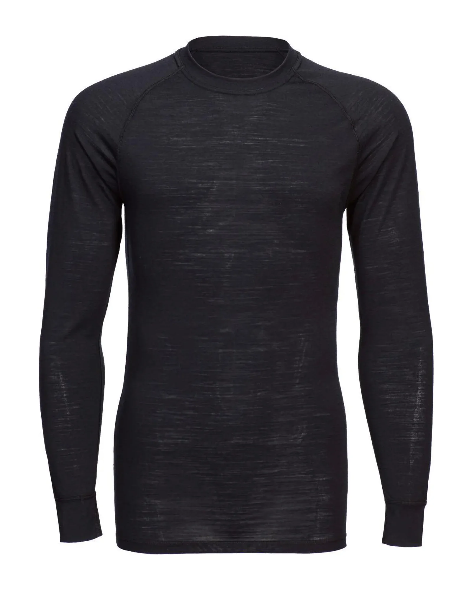 Merino Wool Crew Neck Long Sleeve Top