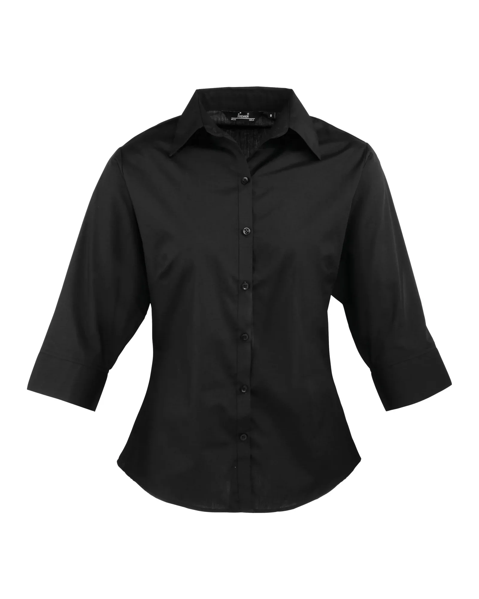 Women's ¾ Sleeve Poplin Blouse