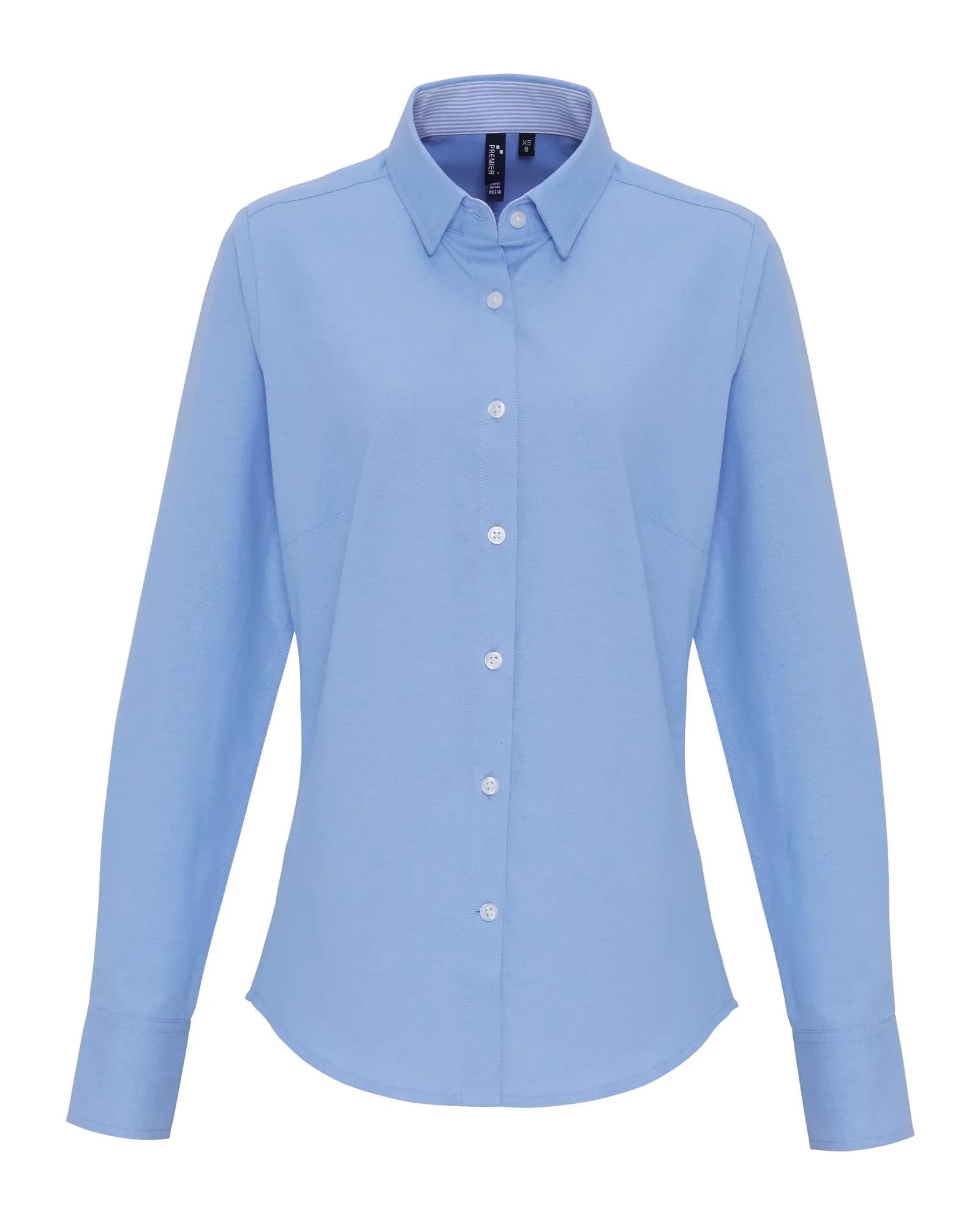 Women's Cotton-Rich Oxford Stripes Blouse