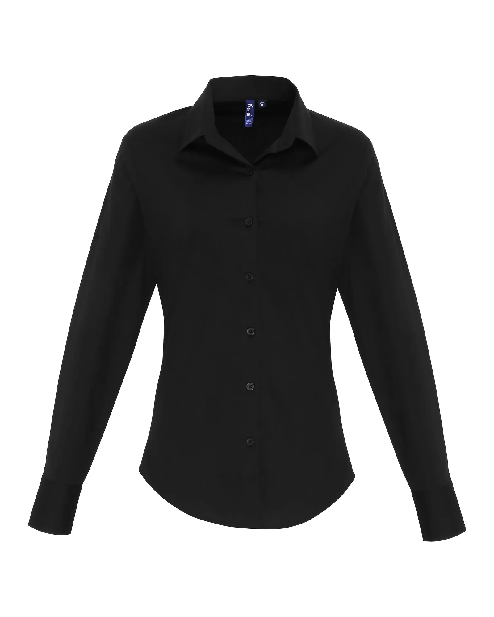 Women's Stretch Fit Cotton Poplin Long Sleeve Blouse