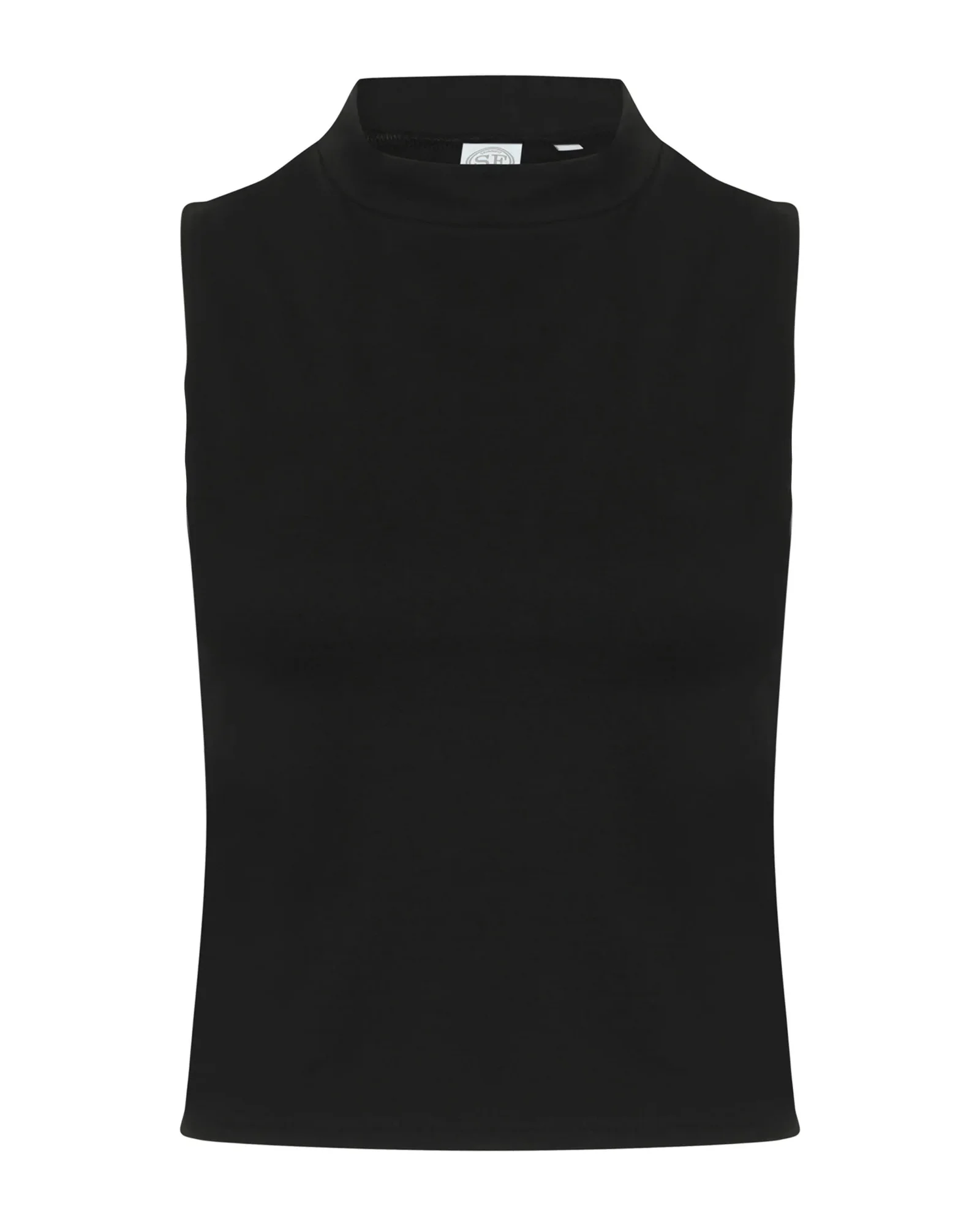 Women's High Neck Crop Vest
