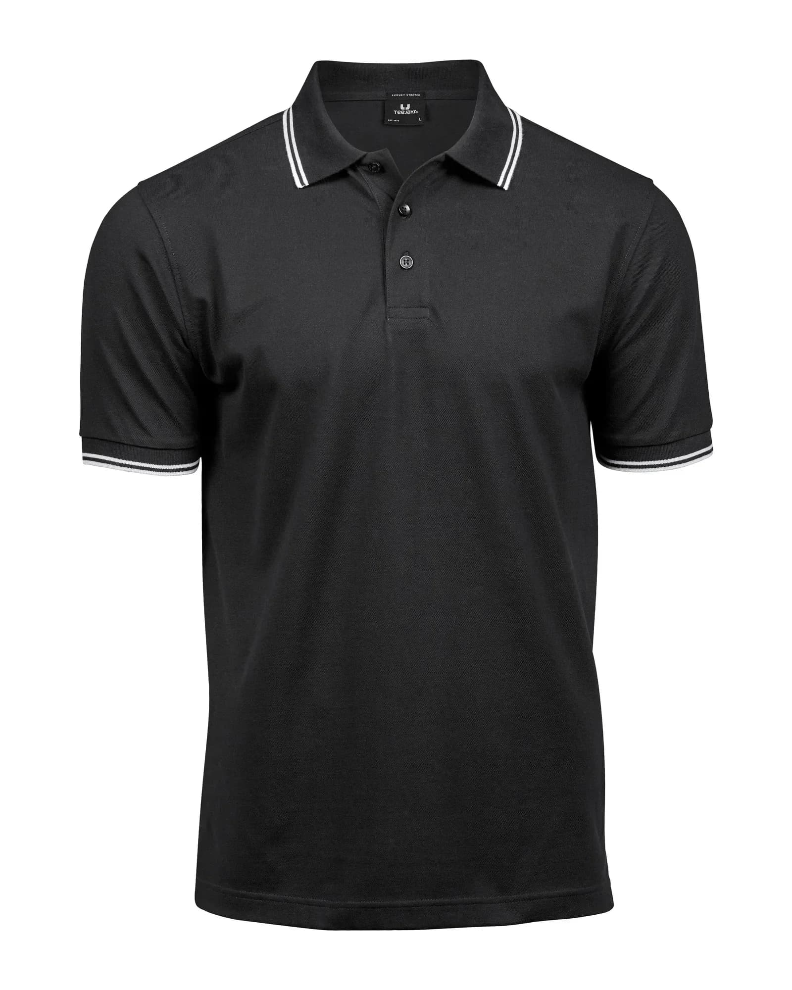 Luxury Stripe Stretch Polo