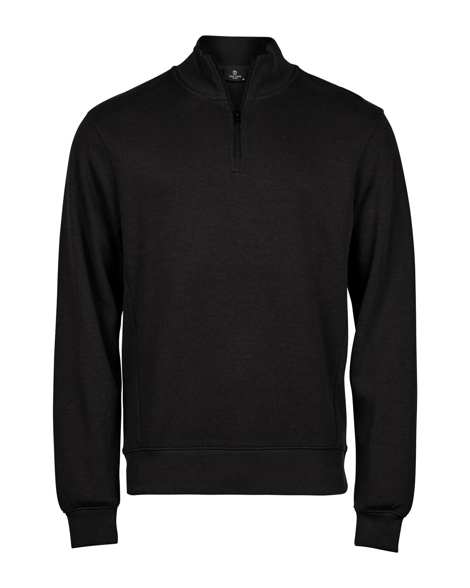 Ribbed Interlock Half-Zip