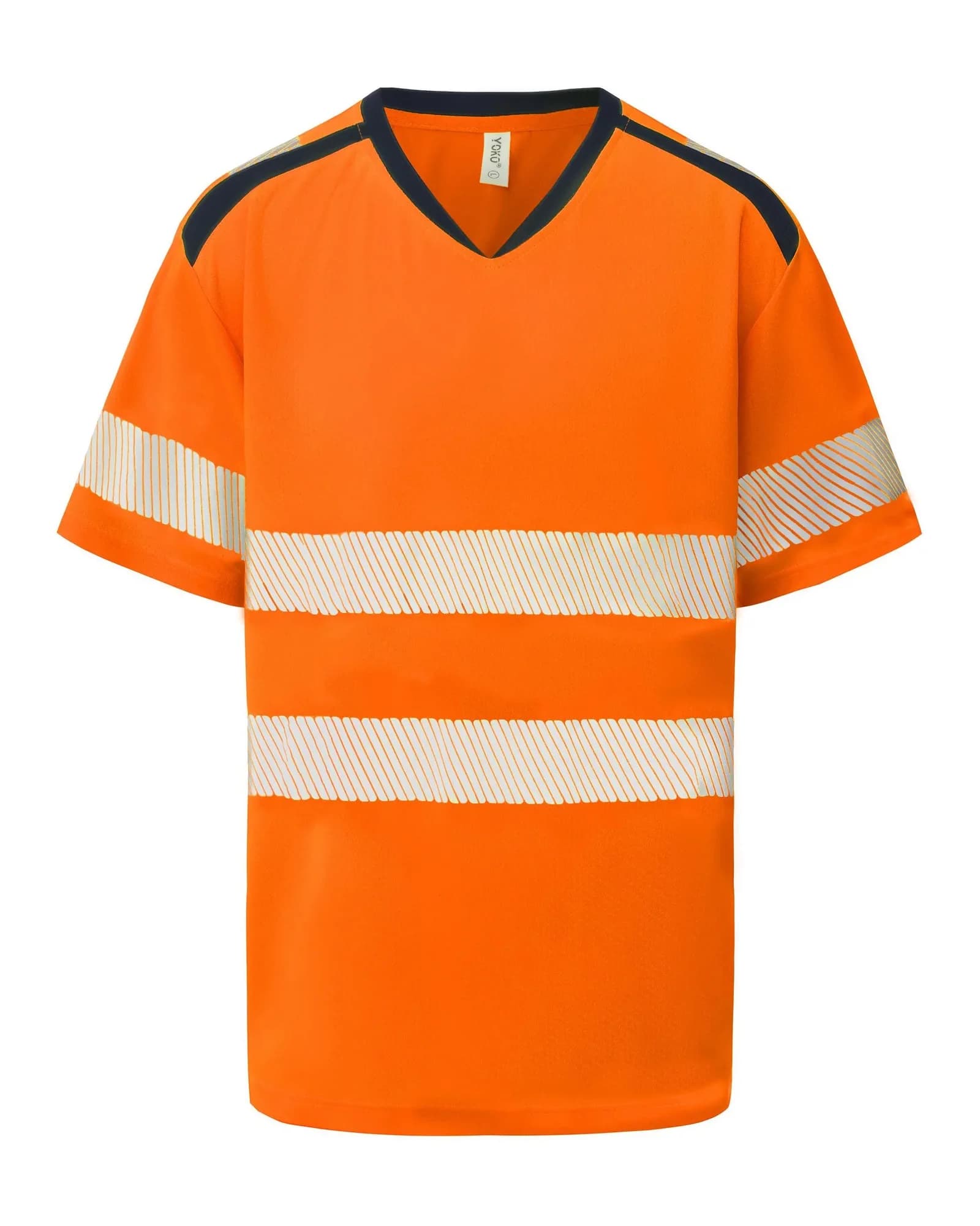 Hi-Vis Mandarin Collar Comfort Trim T-Shirt