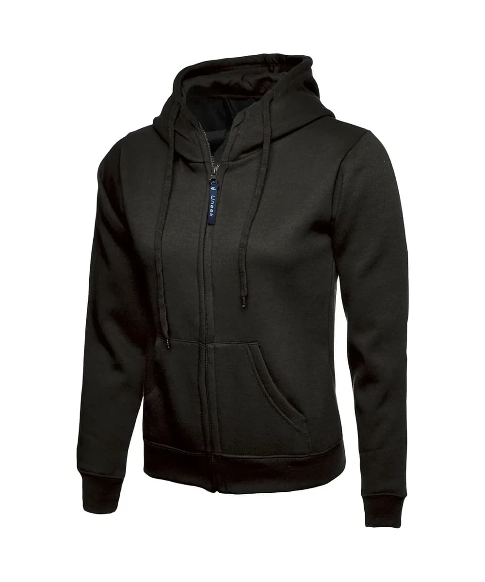 Ladies Classic Full Zip Hooded Sweatshirt