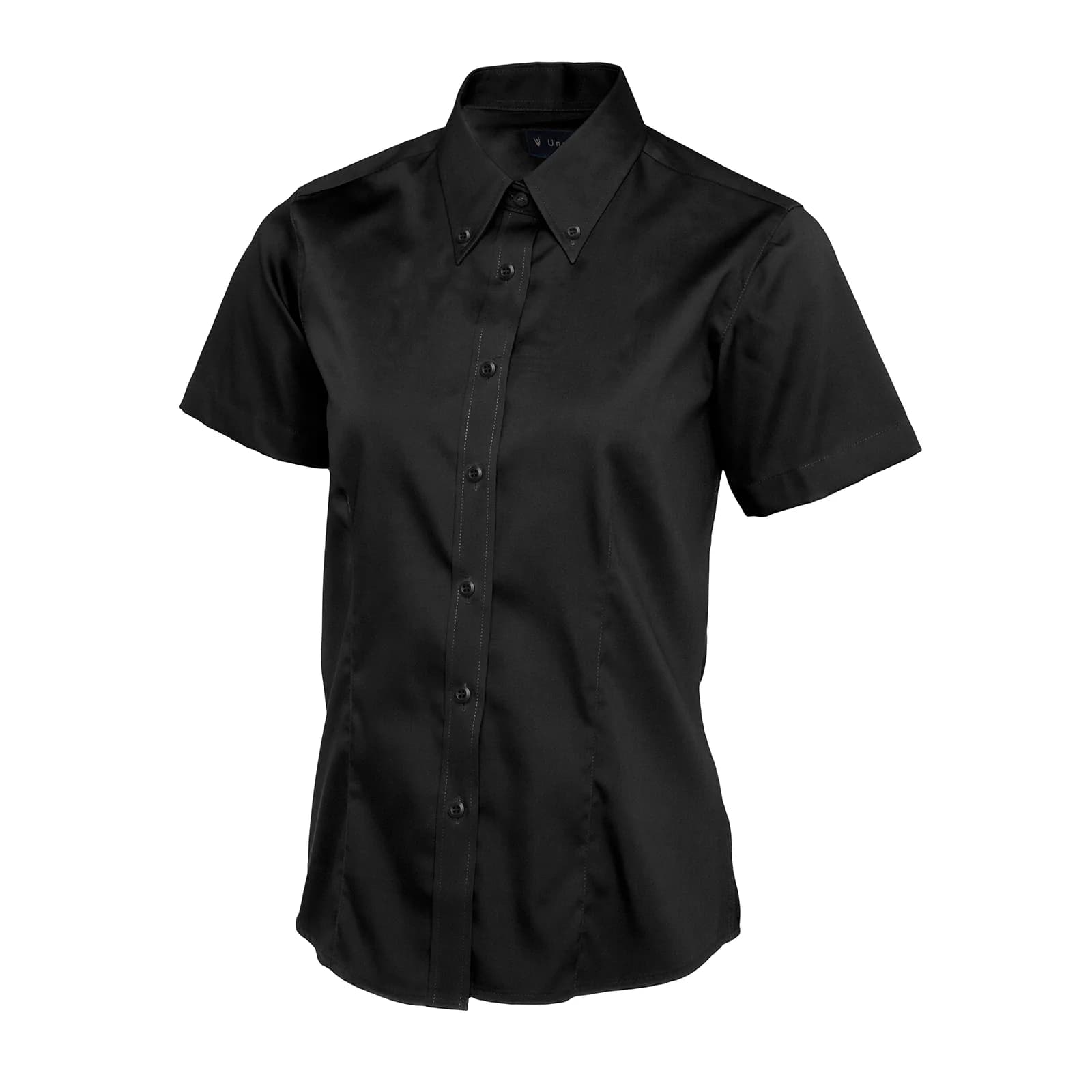Ladies Pinpoint Oxford Half Sleeve Shirt