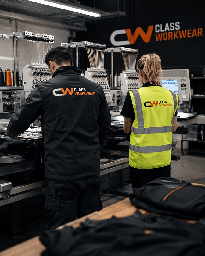 Custom embroidered and printed workwear for UK teams