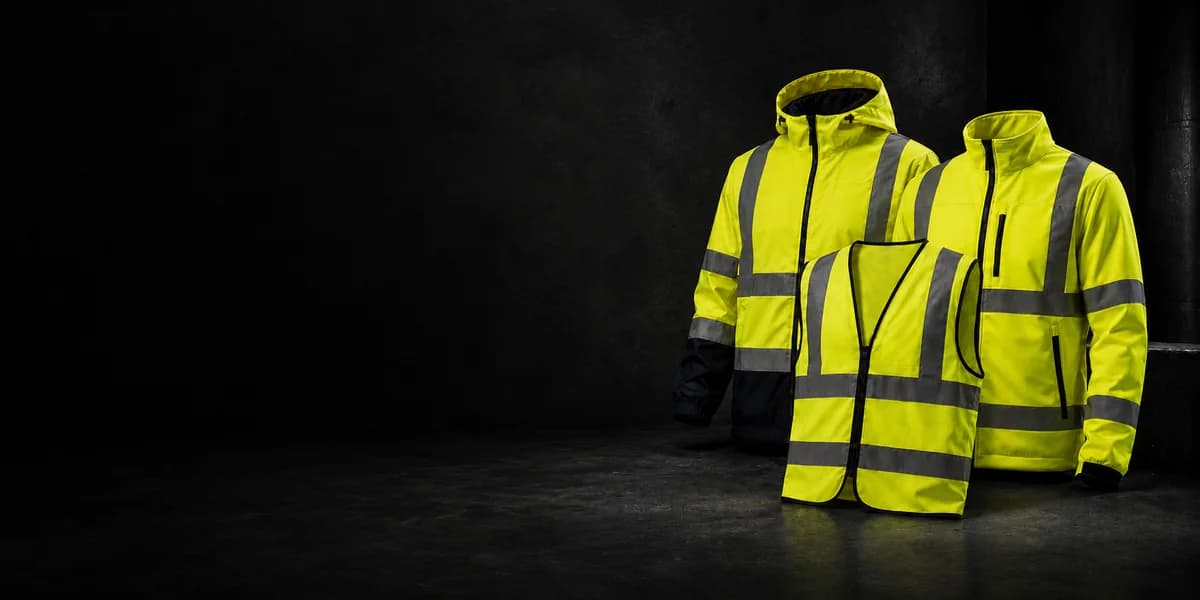 Custom printed and embroidered hi-vis workwear
