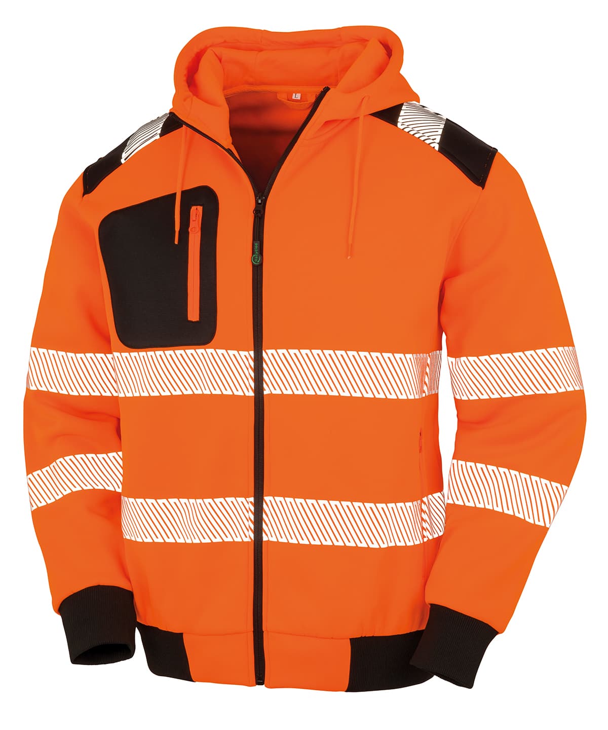 Recycled Robust Zipped Safety Hoodie