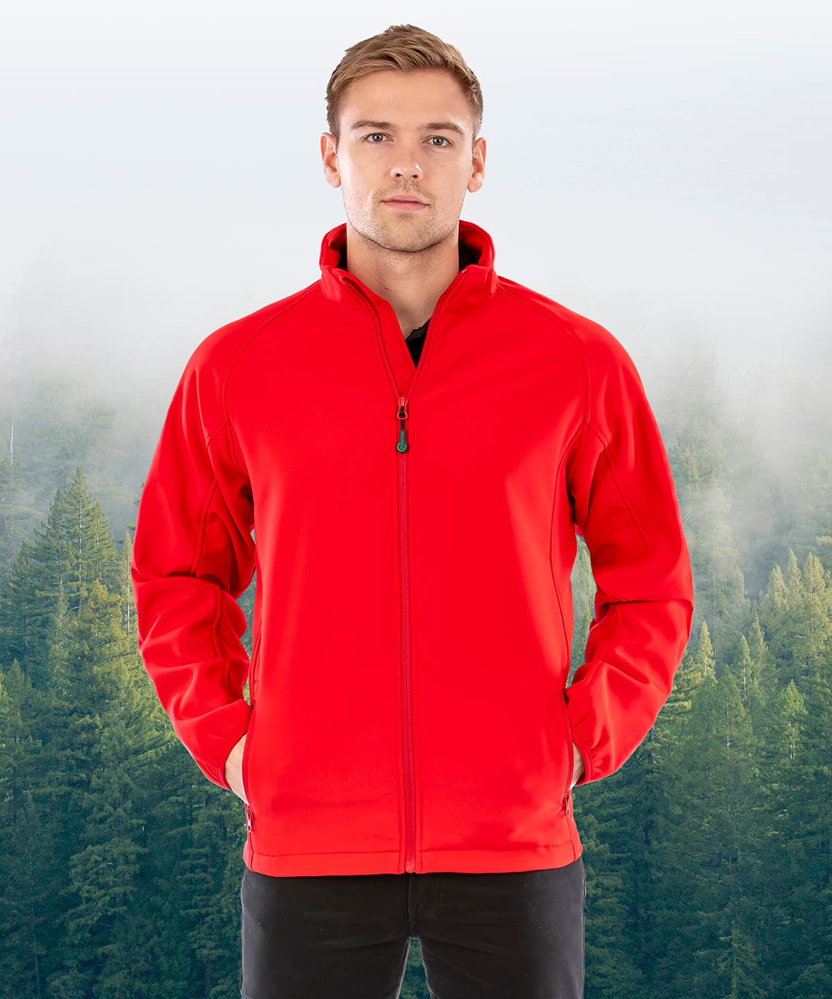 Men's Recycled 2-layer printable Softshell jacket product image