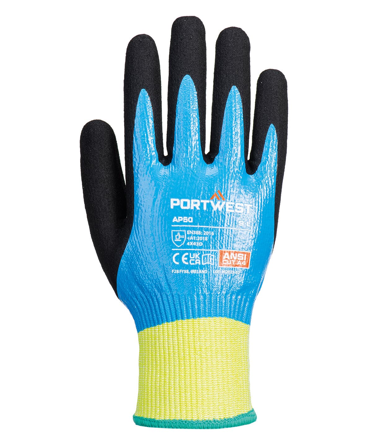 Cut D13 Nitrile Aqua Gloves