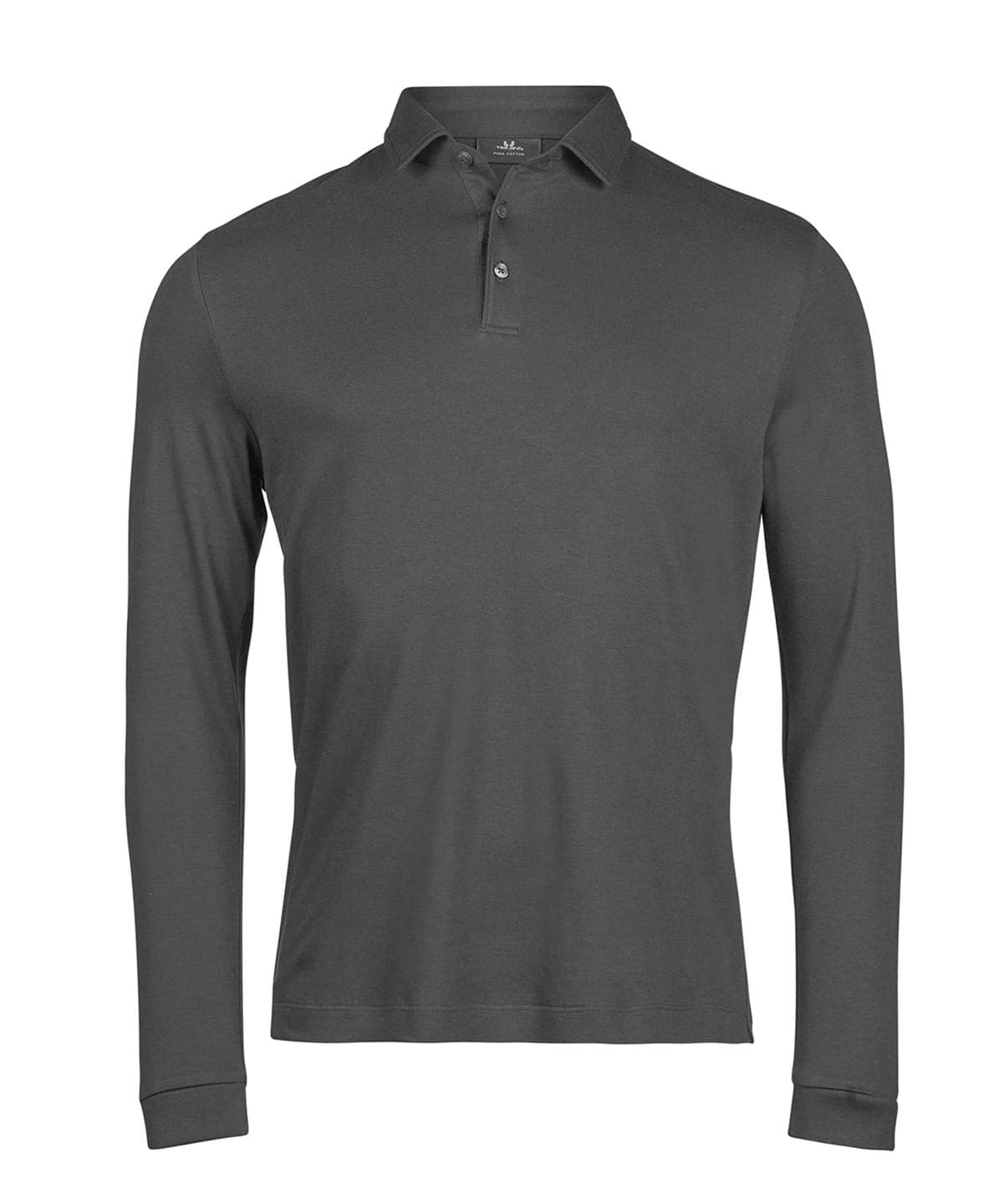 Pima Cotton Long-Sleeve Polo
