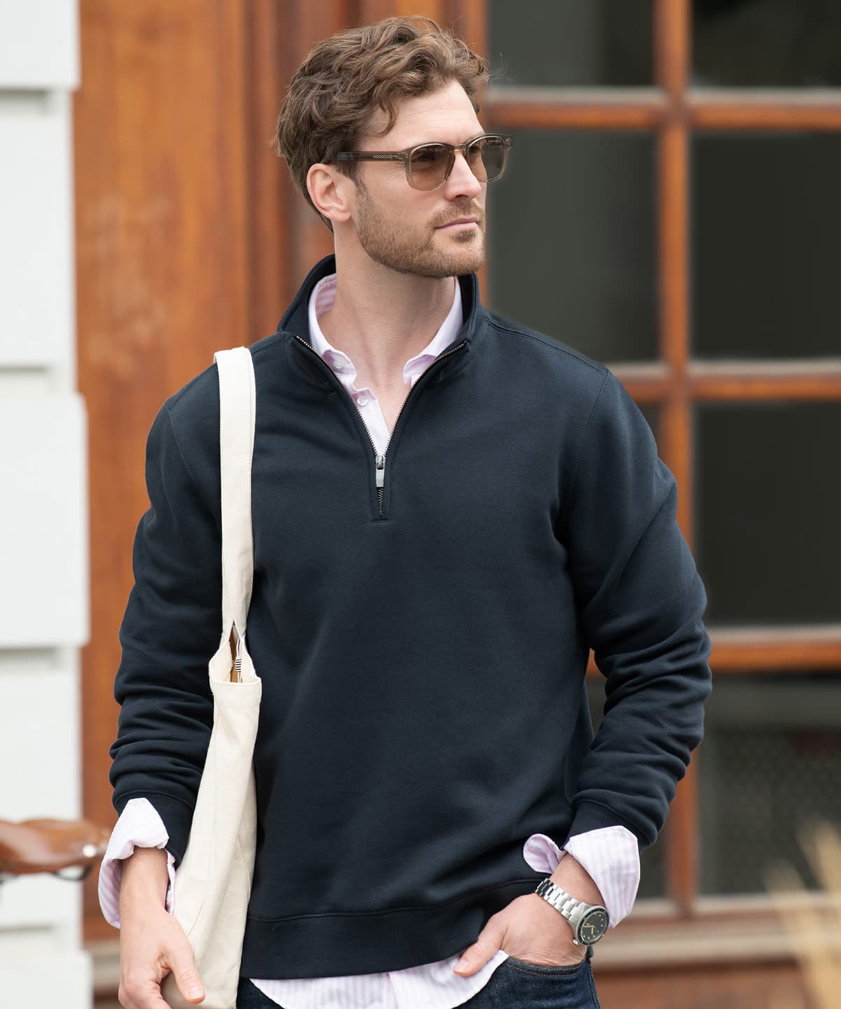 Glendale unisex 1/4-zip Sweatshirt product image
