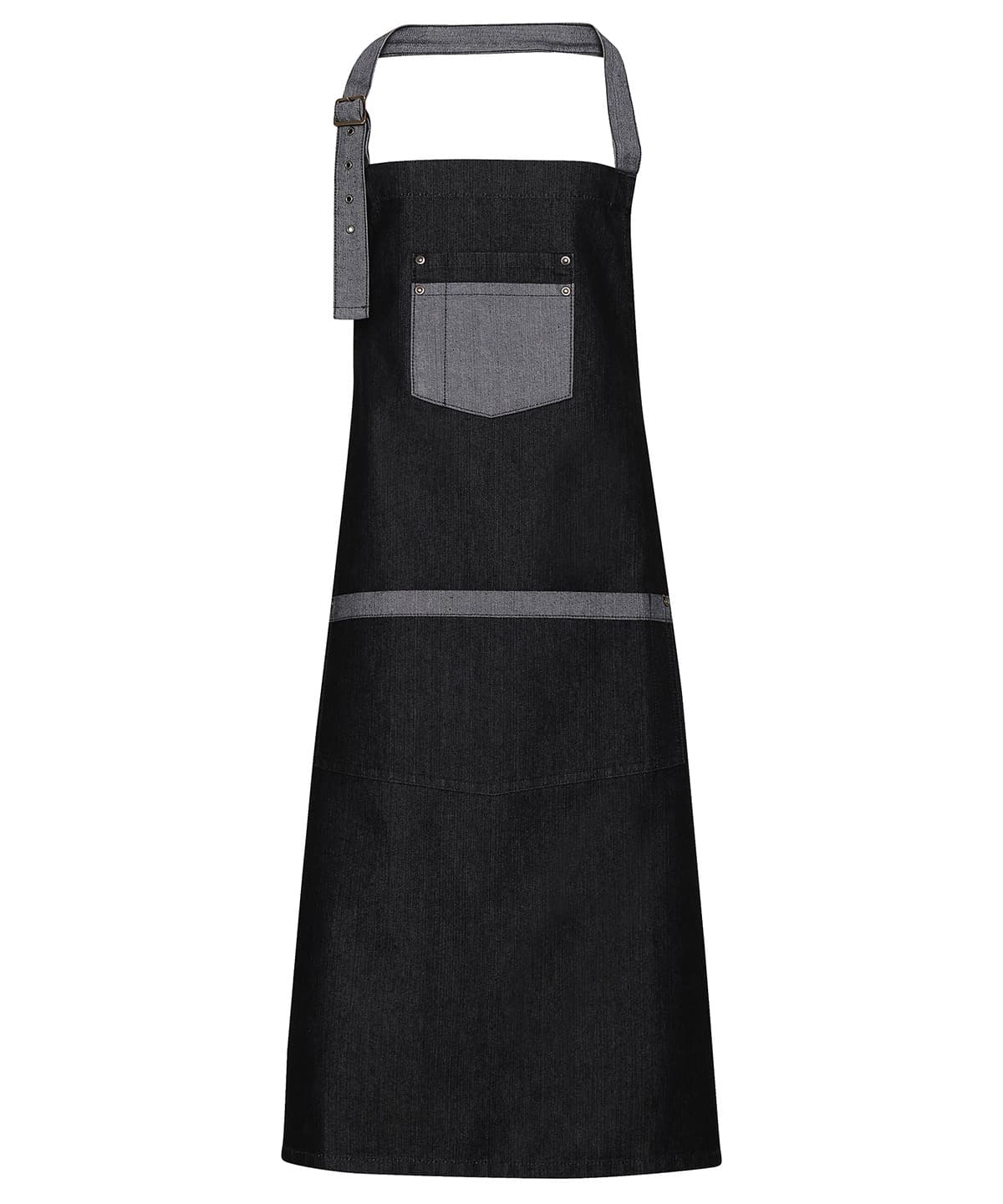 Domain Contrast Denim Bib Apron