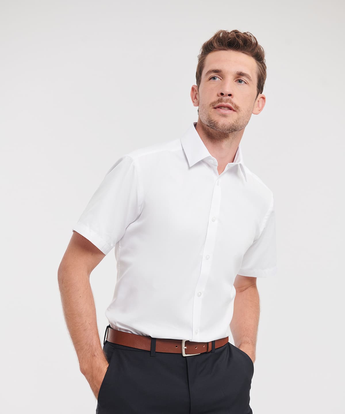 Short Sleeve herringbone shirt product image