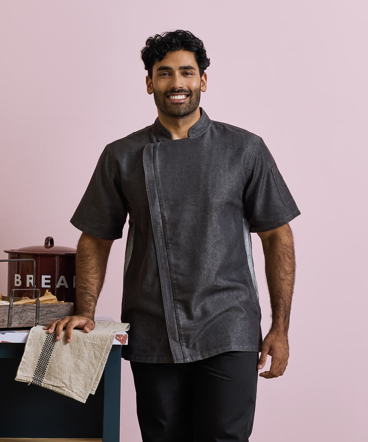 Chef's zip-close Short Sleeve jacket product image