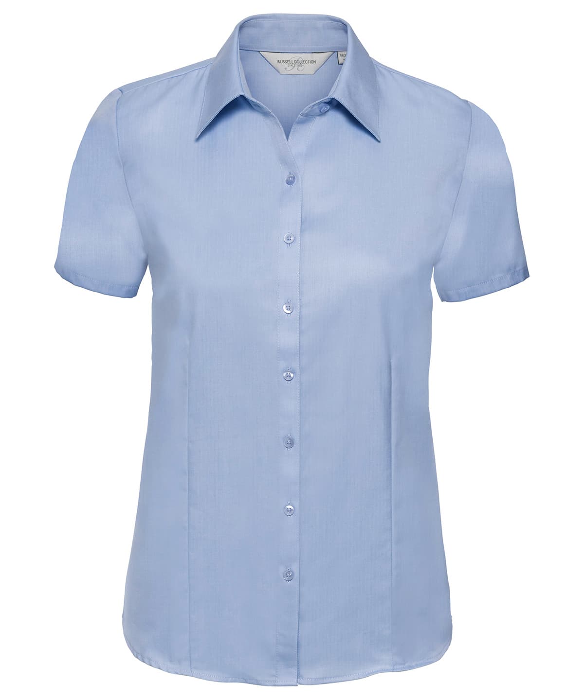 Women's Short Sleeve Herringbone Shirt